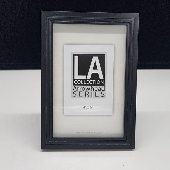 LA Collection Arrowhead Series Black Photo Frame 4" X 6" Modern Design - Picture 1 of 12